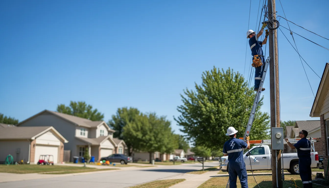 Residential electrician providing installation services in Summerfield, KS
